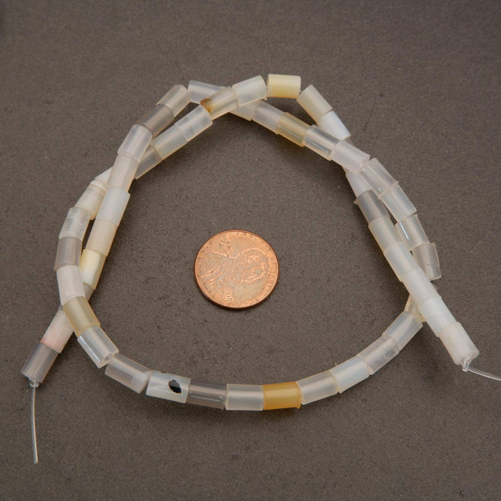 Banded Agate · Smooth · Tube · 5mm, Tejas Beads, Beads