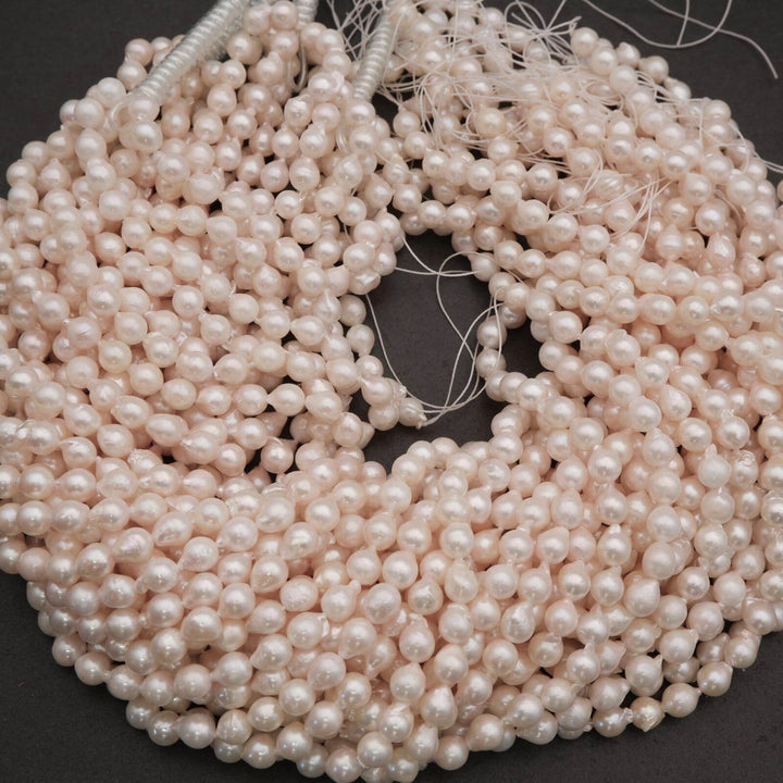 String of pearls on a dark background