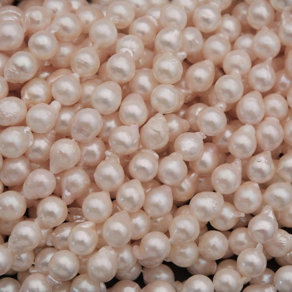 Close-up of pink pearls
