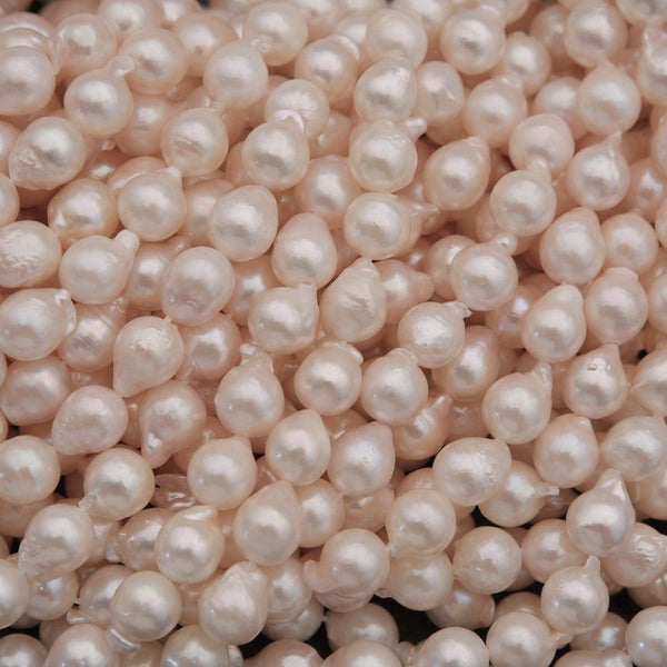 Close-up of pink pearls