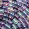 Barrel fluorite beads.