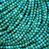 Close-up of turquoise beads with a natural pattern