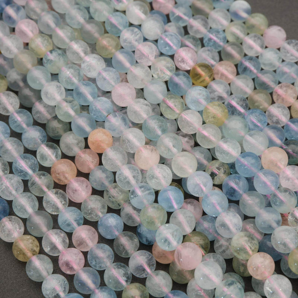 Close-up of multicolored beads on a string