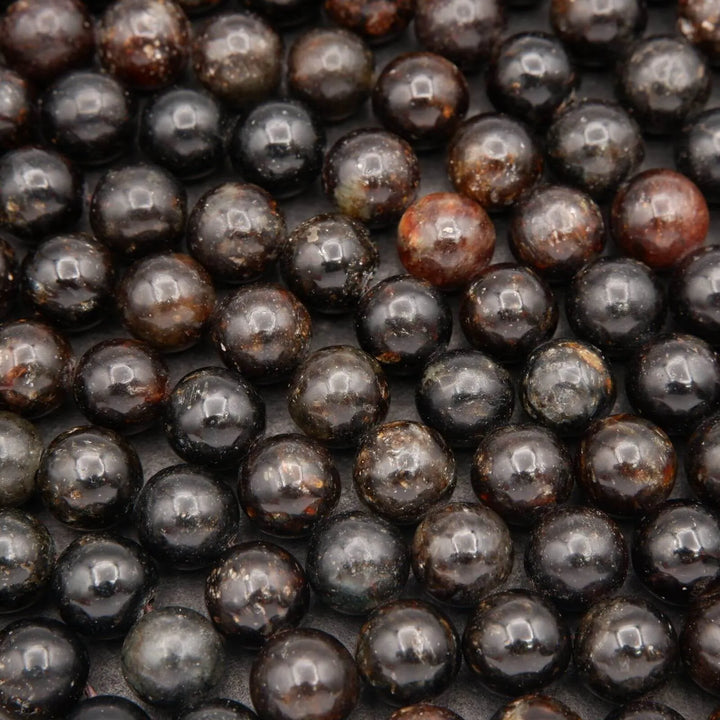 Phlogopite Biotite Mica · Smooth · Round · 6mm, 8mm, Tejas Beads, Beads