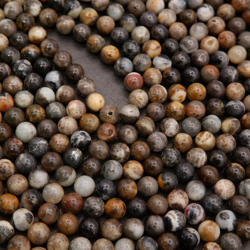 Close-up of multicolored round beads.