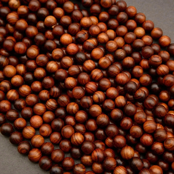 Black Rosewood · Smooth · Round · 6mm, 8mm, 10mm, Tejas Beads, Beads