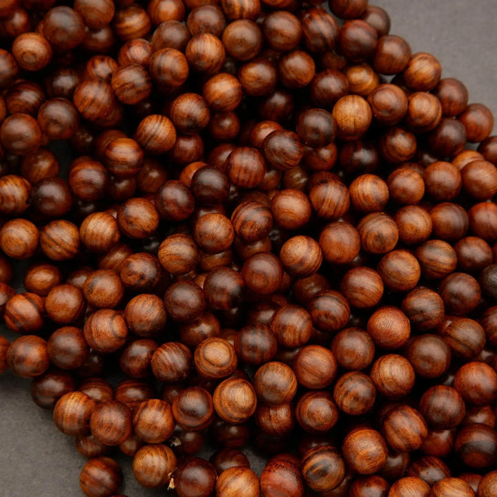 Black Rosewood · Smooth · Round · 6mm, 8mm, 10mm, Tejas Beads, Beads