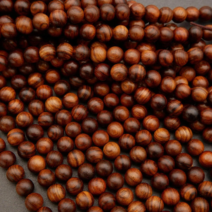 Black Rosewood · Smooth · Round · 6mm, 8mm, 10mm, Tejas Beads, Beads