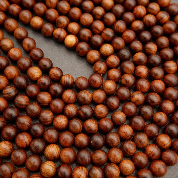 Black Rosewood · Smooth · Round · 6mm, 8mm, 10mm, Tejas Beads, Beads