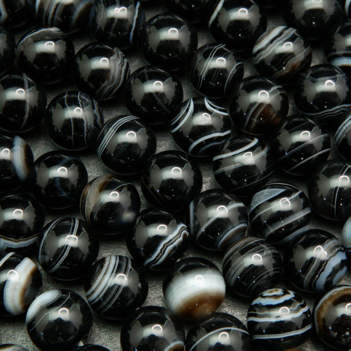 Black sardonyx beads.