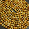 Yellow color tiger eye beads.