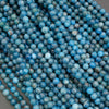 Natural blue apatite gemstone beads for jewelry making