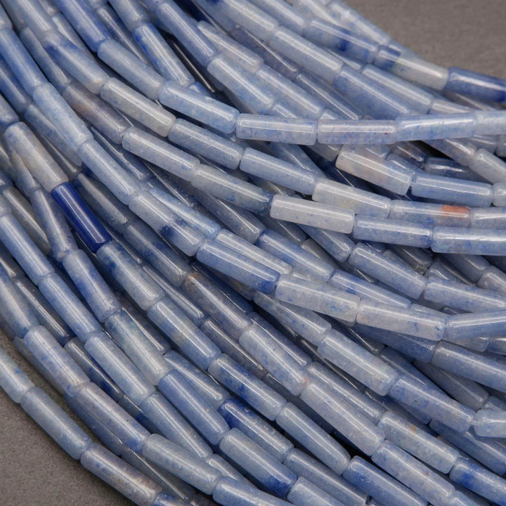 Blue Aventurine · Smooth · Tube · 4mm, Tejas Beads, Beads