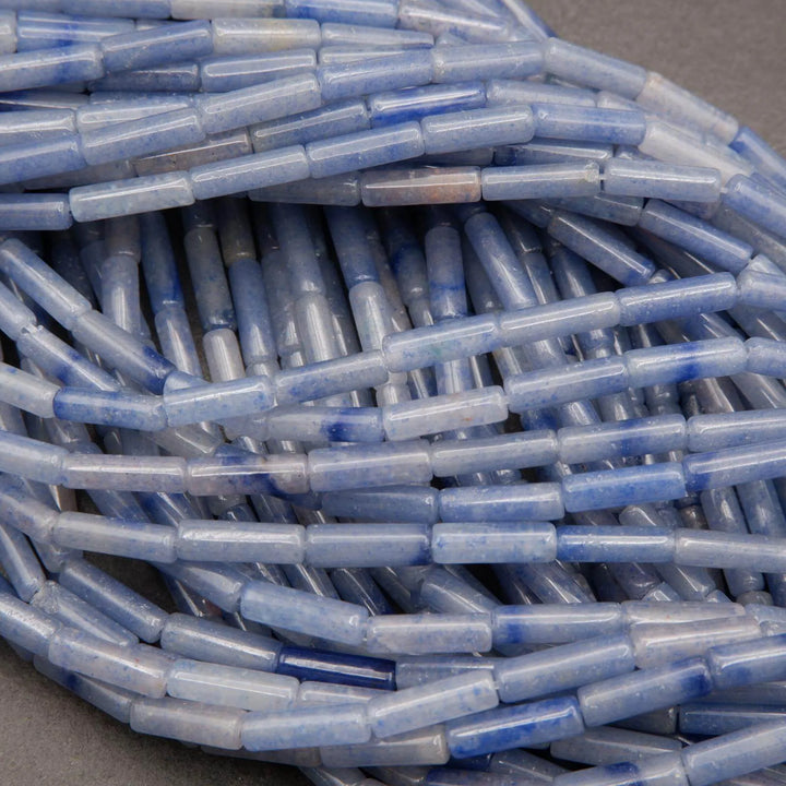 Blue Aventurine · Smooth · Tube · 4mm, Tejas Beads, Beads