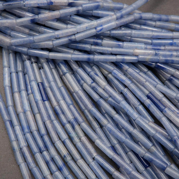 Blue Aventurine · Smooth · Tube · 4mm, Tejas Beads, Beads