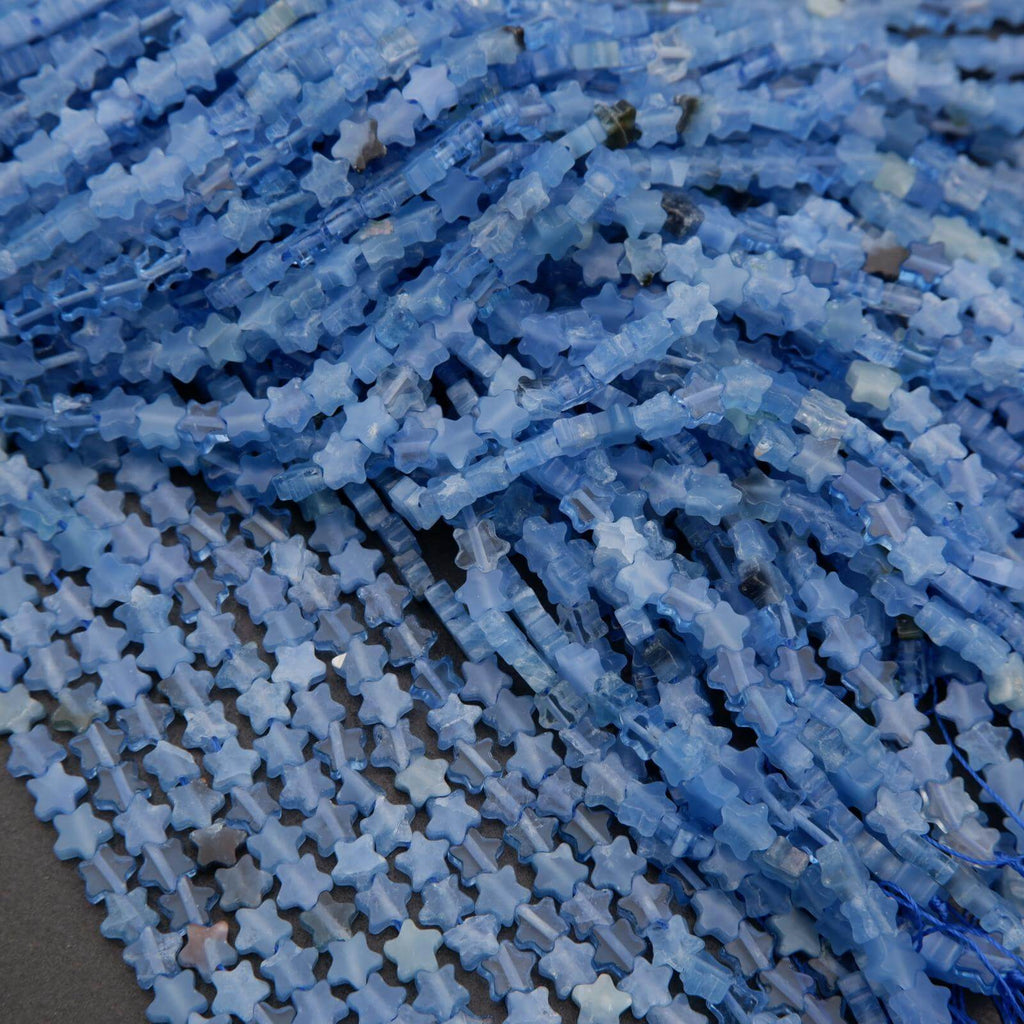 Blue star shape beads.