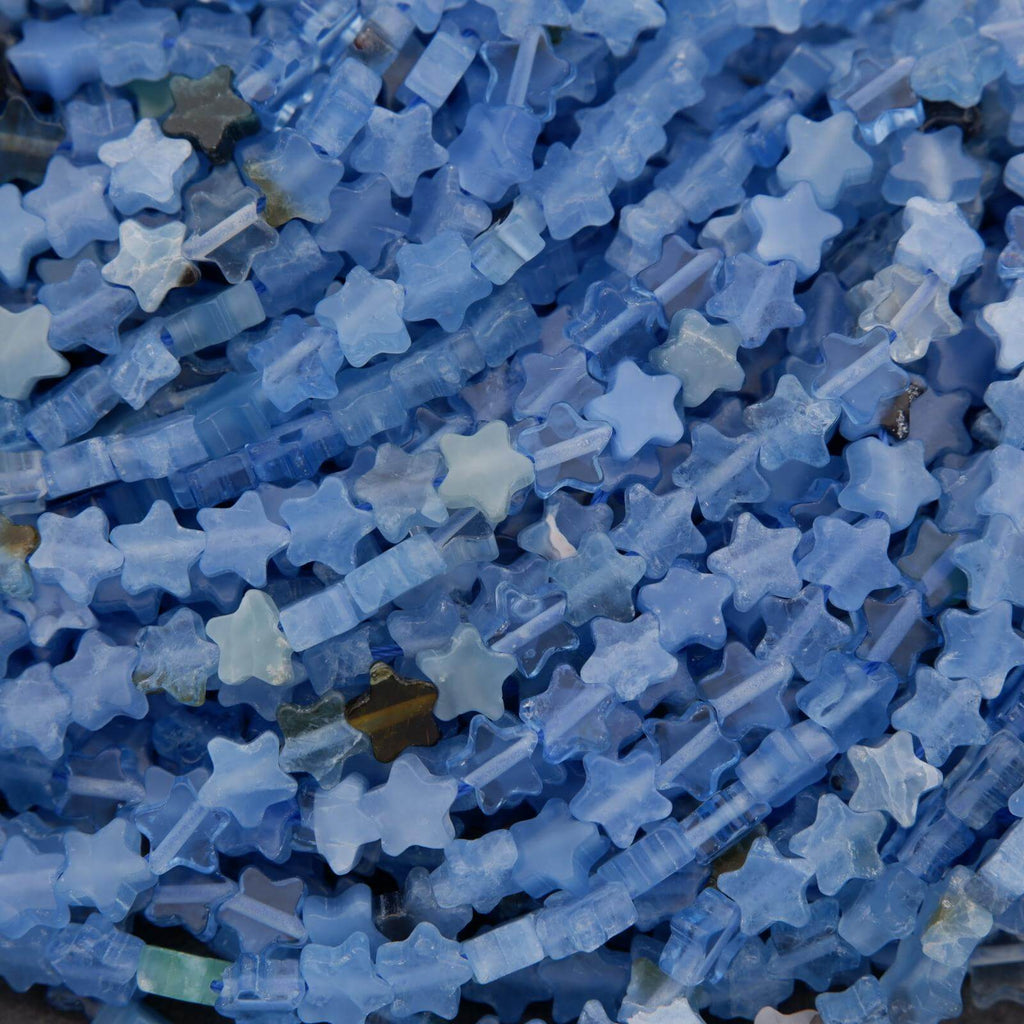 Blue star shape beads.