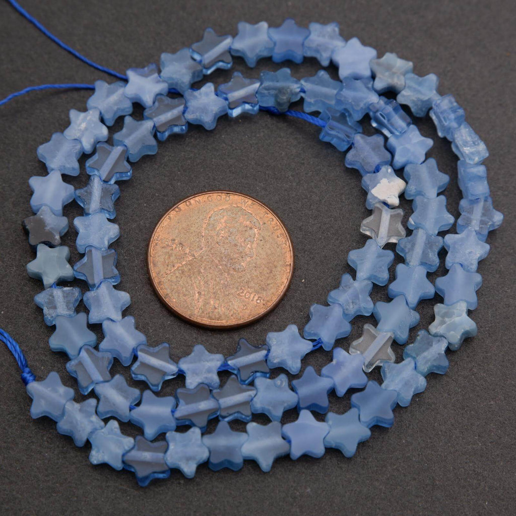 Blue star shape beads.