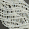 Translucent moonstone rondelle beads for jewelry making