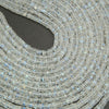 White moonstone gemstone beads with blue sheen