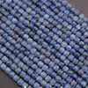 Blue Kyanite faceted cube shape beads.