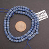 Blue Kyanite faceted cube shape beads.