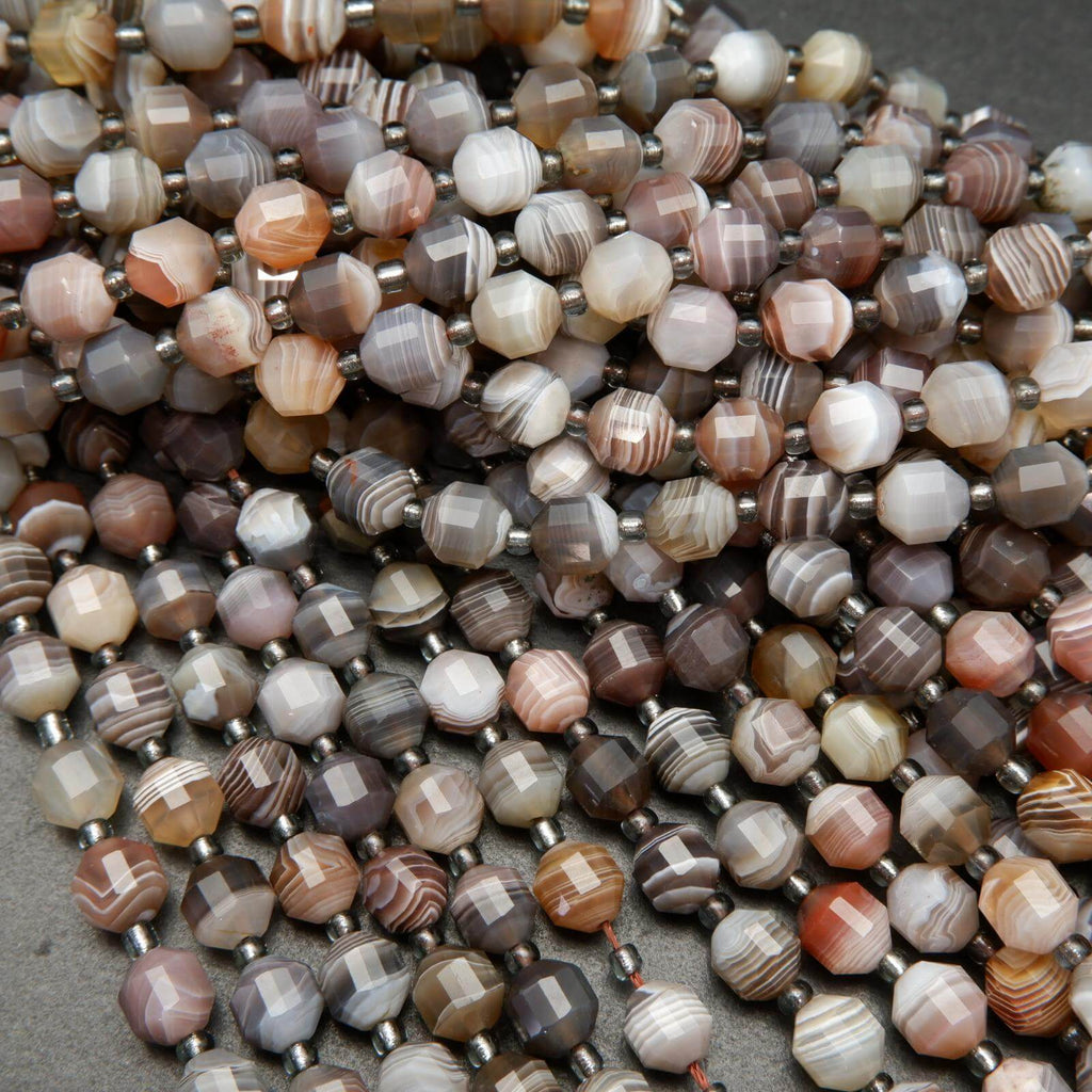 Botswana Agate Prism Beads