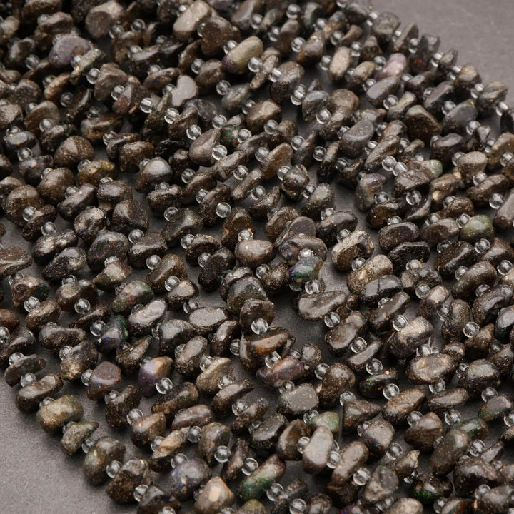 Australian Boulder Opal · Smooth · Freeform Disk · 8mm, Tejas Beads, Beads
