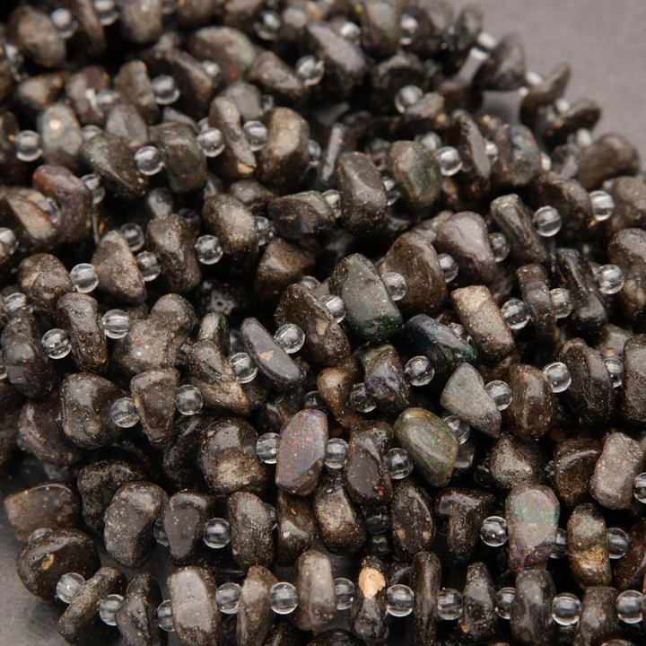 Australian Boulder Opal · Smooth · Freeform Disk · 8mm, Tejas Beads, Beads