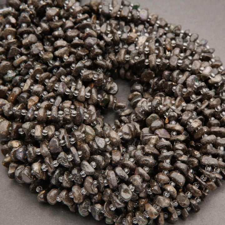 Australian Boulder Opal · Smooth · Freeform Disk · 8mm, Tejas Beads, Beads