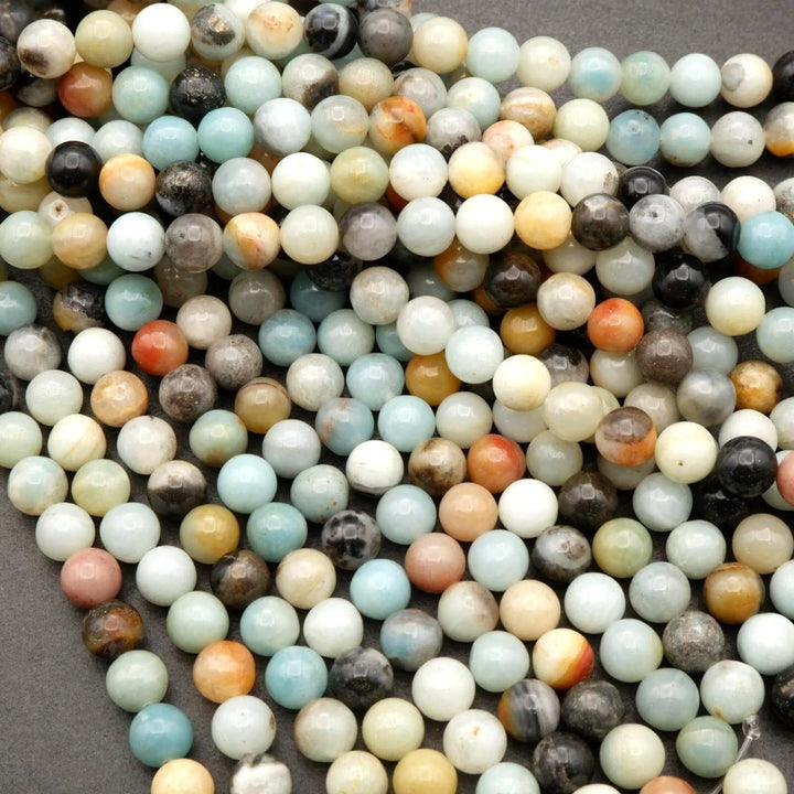 Brazilian Amazonite · Smooth · Round · 4mm, 6mm, 8mm, 10mm, Tejas Beads, Beads