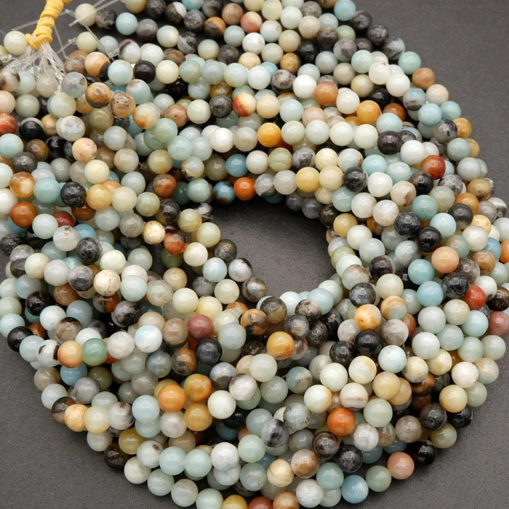 Brazilian Amazonite · Smooth · Round · 4mm, 6mm, 8mm, 10mm, Tejas Beads, Beads