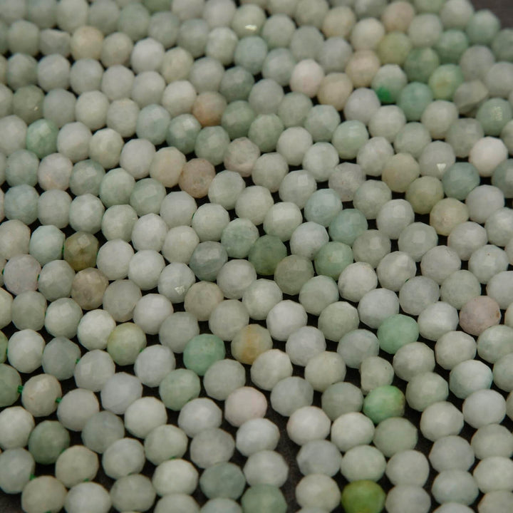 Burmese Jade · Microfaceted · Rondelle · 3.8mm, Tejas Beads, Beads