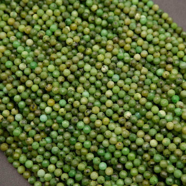 Canadian Jade · Microfaceted · Round · 4mm, Tejas Beads, Beads