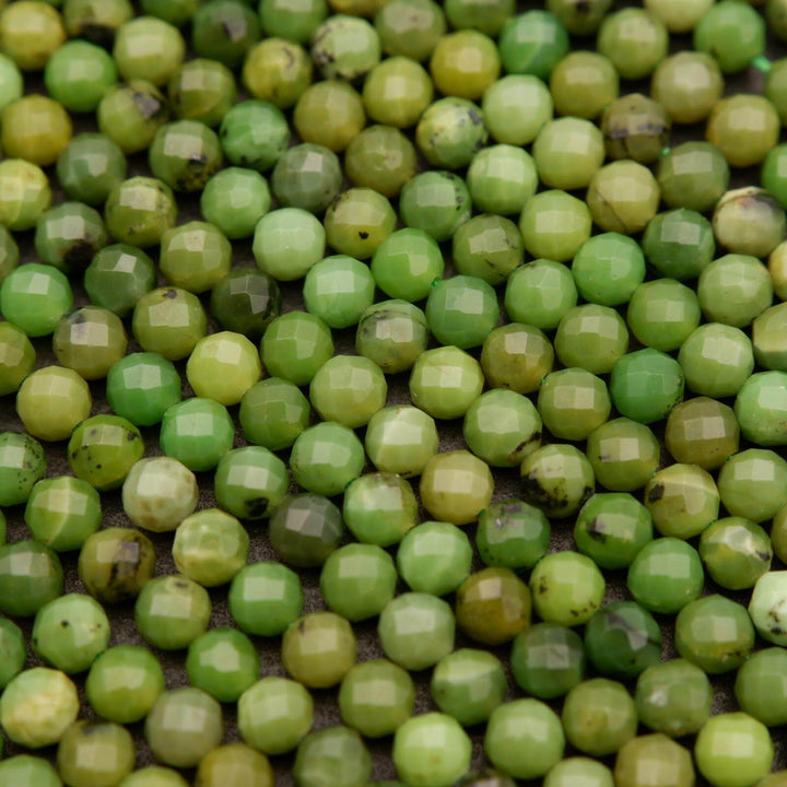 Canadian Jade · Microfaceted · Round · 4mm, Tejas Beads, Beads