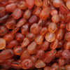 Close-up of red and orange marbled stones