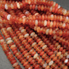 Orange Matte Finish Carnelian Agate Beads.