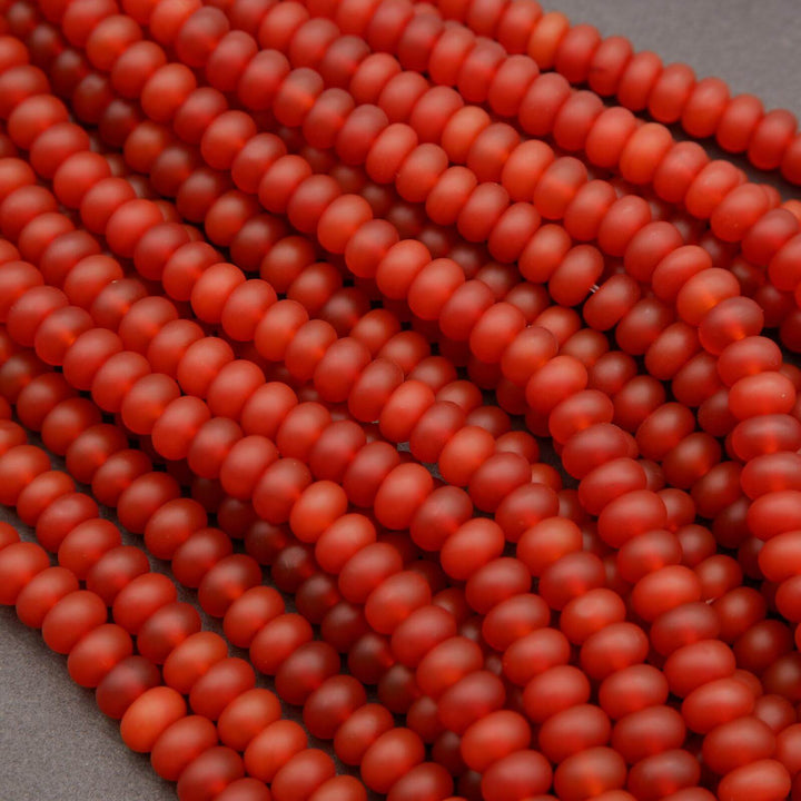 Red carnelian beads.