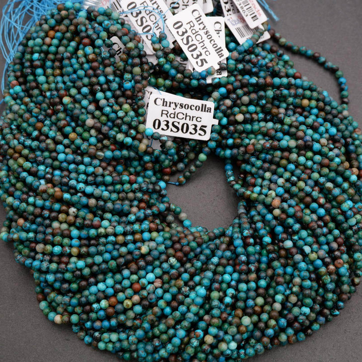 String of multicolored beads with labels on a gray background