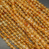 Faceted Citrine Beads.