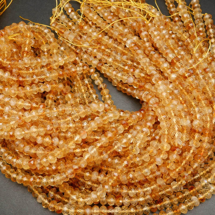 Citrine beads.
