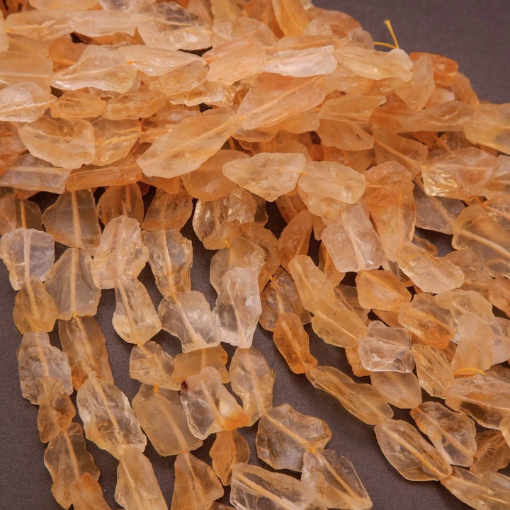 Citrine · Rough Raw · Nugget · 8mm, 10mm, 12mm, Tejas Beads, Beads