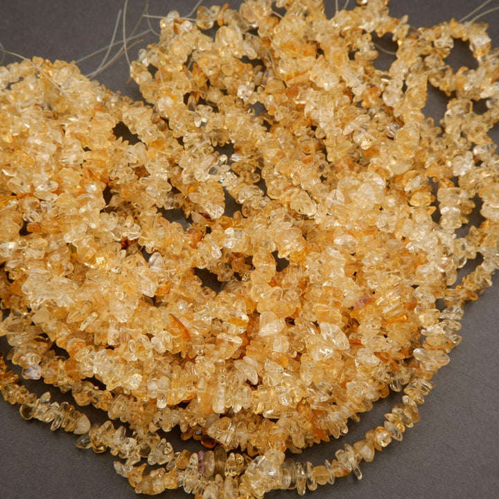 Citrine · Smooth · Freeform Chips · 7mm, Tejas Beads, Beads