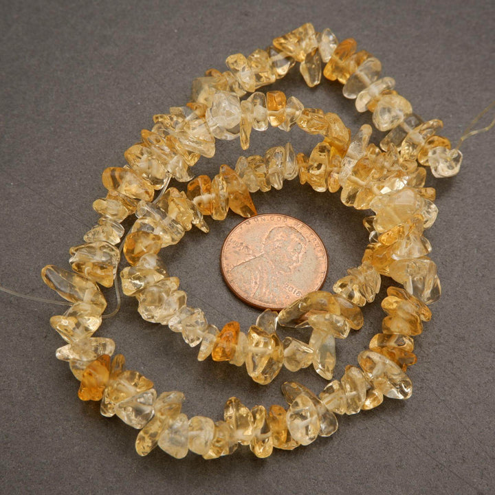 Citrine · Smooth · Freeform Chips · 7mm, Tejas Beads, Beads