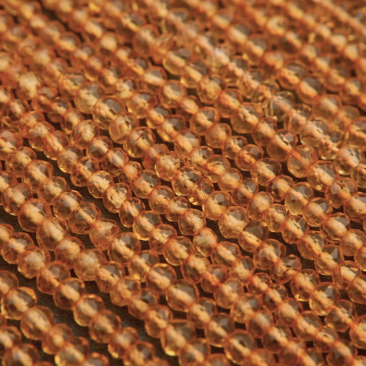 Citrine · Microfaceted · Rondelle · 3mm, 4mm, Tejas Beads, Beads