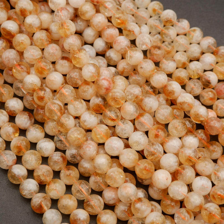 Citrine · Smooth · Round · 6mm, 8mm, 10mm **CLEARANCE**, Tejas Beads, Beads