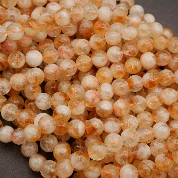 Citrine · Smooth · Round · 6mm, 8mm, 10mm **CLEARANCE**, Tejas Beads, Beads