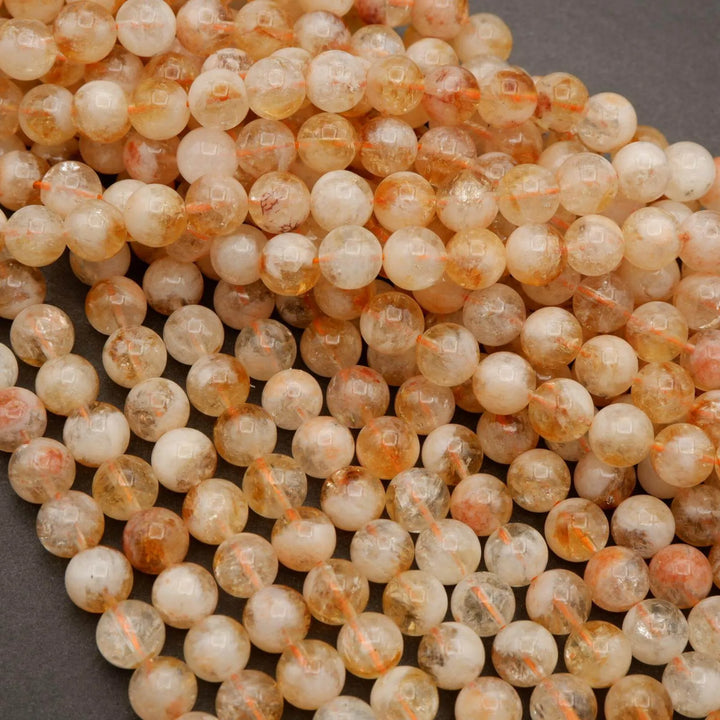 Citrine · Smooth · Round · 6mm, 8mm, 10mm **CLEARANCE**, Tejas Beads, Beads