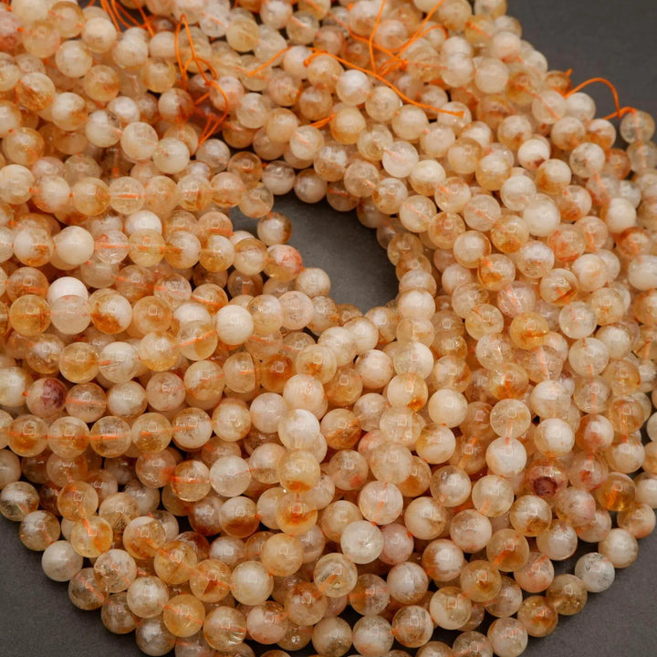 Citrine · Smooth · Round · 6mm, 8mm, 10mm **CLEARANCE**, Tejas Beads, Beads