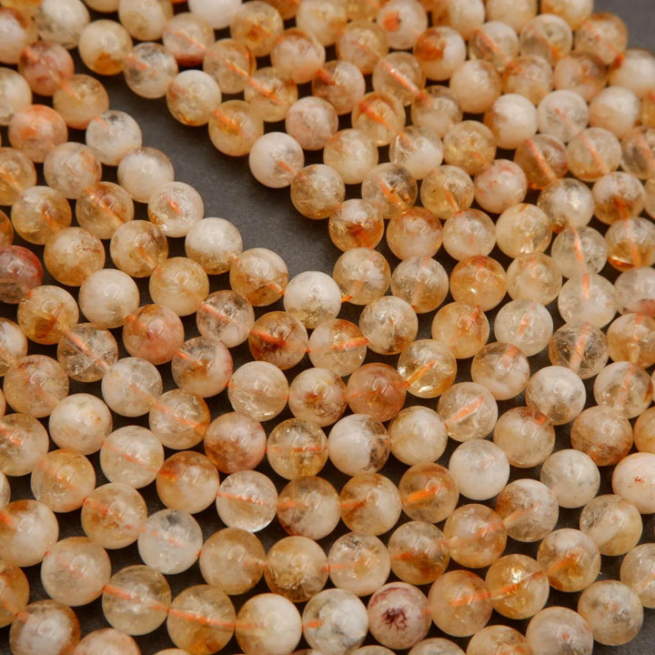 Citrine · Smooth · Round · 6mm, 8mm, 10mm **CLEARANCE**, Tejas Beads, Beads